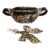 2pc Leopard Print Crossbody Bag with Keychain Set