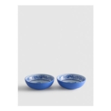 2pk Mediterranean Floral Cereal Bowls