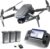 3-Axis Gimbal GPS Drone with 4K Camera, 4.5 HD Screen Remote Controller, 90-Min Flight Time with 3 Batteries, 10000FT Range, Auto Return, Follow Me, Brushless Motor, Foldable Quadcopter – Under 249g