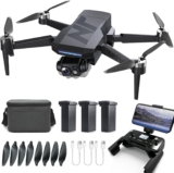 3-Axis Gimbal GPS Drone with Camera 4K, 90-Min Long Flight Time, 1000m Control Range, Auto Return, Auto Follow, Brushless Motor, RC Quadcopter for Beginners (Under 249g)