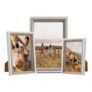 3 PCS Wooden Picture Frame Set, 4×6, 5×7, 6×8 Inch