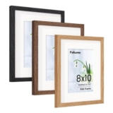 3-Pack 8×10 Frames, Mat to 5×7, Glass, Tabletop-Wall Mounts