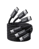 3 Pack – Anker Zolo USB C to USB C Cable (240W) (Black, 1.5m) Braided and Dirt-Free Type-C Fast Charging cables – AnkerDirect / FBA