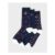 3-Pack Bamboo Socks in Navy Dot & Lobster Print
