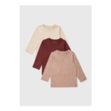 3 Pack Boys Brown Plain Tops (1-7yrs) – 1.5-2 Yrs