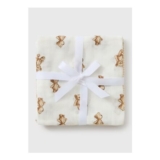 3 Pack Cream Baby Bear Muslin Cloth