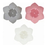 3-Pack Lotus Flower Shower Steamer Holder and Non-Slip Soap Dish