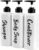 3 Pack Shower Gel Dispenser Shampoo and Conditioner Bottles with Pump, Bathroom Shower Soap dispenser set Refillable 500ml 17 fl.oz for Hotel Home Kitchen Travel Body Wash, Lotion, White