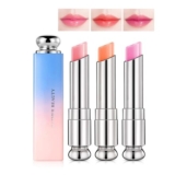 3-Piece Color-Changing Lip Balm & Lipstick, Transfer-Proof, Long-Lasting