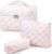3 Piece Cosmetic Bag Set, Ladies Cosmetic Bag with Bow, Cute Bow Design, Multi-colored, Lightweight, Portable, Durable, Easy to Clean, Ideal for Travel and Storage
