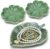 3 Pieces Ceramic Leaf Trinket Dish, Decorative Jewelry Tray Plate, Small Ring Bowl Holder for Rings Earrings Jewellery Necklace Keys, Gifts for Women Her Mum, Birthday Christmas(Green)