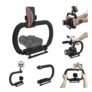 3-Shoe Camera Cage Stabilizer for DSLR, Mirrorless, Phone