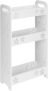 3 Tier Bathroom Storage 60×35 x13.5cm Narrow Storage Unit Wall Mount Storage Rack Carved Floating Shower Shelves for Bathroom Living Room