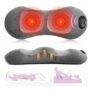 3-in-1 Back Massager with Traction, Heat & Vibration