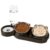 3-in-1 Cat Food and Water Bowl Set, Tilted Stainless Steel Bowls with Stand. Sold by Speedy Panther EU FBA