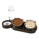 3-in-1 Cat Food and Water Bowl Set with Stand