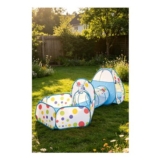 3-in-1 Pop up Play Tent with Tunnel and Ball Pit