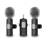 3-in-1 Wireless Lavalier Mic for iPhone, iPad, Android, Camera, USB-C