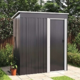 3 x 5ft Outdoor Metal Shed Storage Shed with Lockable Door, Grey – Sold & Shipped by Living and Home