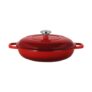 3.7L Cast Iron Casserole Dish – Red