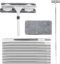 3.8M Window Cleaner with Long Handle Window Cleaning Equipment 2 in 1 Window Squeegee Cleaner Tool Kit Telescopic Glass Cleaning Window Washing Squeegee for Home, Shower Glass, Car