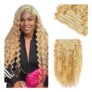 30-Inch Clip-in Hair Extensions, 7-Pack, 120g, Deep Wave