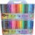 30 Pack Felt Tip Pens Multi Colour Fibre Tip Pens for Kids Drawing & Colouring