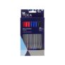 30 Pack, Red, Black & Blue Ballpoint Pens