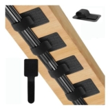 30-Piece Under-Desk Cable Clips, Self-Adhesive