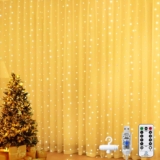 300LED Curtain Fairy Lights USB Powered Plug in, 3mx3m String Lights Indoor