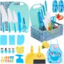 30PCS Kids Kitchen Play Set, Pretend Play Accessories with Creative Shapes and Storage Box, Role Play Toy for Boys Girls Age 3-10
