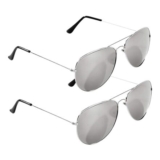 315 Supplies 2-Pack Sunglasses for Men UV400 Pilot Style