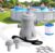330 GPH Pool Filter Pump Above Ground, 24W Swimming Pool Filter Pump with Hose, Clear Water Circulation, Low Noise, Durable Abs, Quiet Sealed Abs Design for Small to Medium Pools