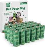 360 Dog Poo Bags 24 Rolls Dog Poop Bags, Green