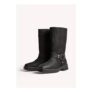 365 by Freemans Black Nubuck Biker Boots