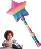3D Printed Magic Wand Credit Card Holder – Funny Fairy Want-To-Pay Wand Card Holder, Star Wand Debit Card Holder, Tap-To-Pay Cosplay Wand for Bank Card Payment & Easy Checkout, Easy Assembly