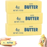 3Pcs Butter Squishy, Sensory Fidget for Stress Relief and Focus Enhancement, Soft Squeeze Sensory for Anxiety Management, Set of Three 14 cm Printed Butter Sticks