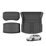 3W Tesla Model 3 Boot Liners (2024-2026) TPE All-Weather