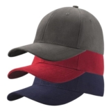 3pc Set Unisex Baseball Cap, 100% Cotton, All-Weather Hat
