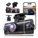 4 Channel Dash Cam, 4K 3 X 1080P 64GB Card Included