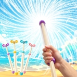 4 Colours Fireworks Water Guns, Bow Handle Pressure Pull-Out Water Pistols firework water gun, pool toys, beach toys, garden toys, outdoor games, water pistols for adults,