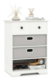 4-Drawer Dresser Modern Chest Storage Organizer – White (Delivery Only) – Sold & Shipped by FDS Corporation Limited
