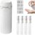 4 In 1 Travel Dispenser Bottles, Refillable Leak Proof Squeeze Bottles for Toiletries Portable Travel Containers for Shampoo Lotion Conditioner Cream