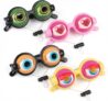 4 PCS Crazy Eyes Novelty Glasses, Funny Googly Eyes, Prank & Party Favors, Interactive Blinking Prank Toy for Party, Cosplay & Photo Props