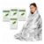 4-Pack Emergency Foil Blankets, Silver Thermal Survival