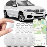 4 Pack GPS Tracker for Vehicles,Tracker Device for Vehicles,Car GPS Tracker for Cars Hidden,Car Tracker (Only iOS) No Monthly Fee Waterproof Shell Works with Apple Find My(iOS Only)