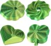 4-Pack Gradient Fractal Sensory Fidget Toys Set, 3D Printed Fidget Toy,nxiety Stress Relief Desk Toys for Adults and Kids, Gifts for Birthday, Easter, Christmas (Style C)