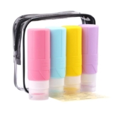 4 Pack of squeezable leak proof of 100ml Silicone Travel Bottles for Toiletries – Sold by FADVAN Beauty / FBA