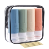 4 Pack of squeezable leak proof of 100ml Silicone Travel Bottles for Toiletries sold by FADVAN Beauty FBA