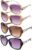 4 Pcs Sunglasses Women,UV 400 Oversized Ladies Glasses,Retro Trendy Sun Glasses Women Sparkling Large Frame SungLasses for Women